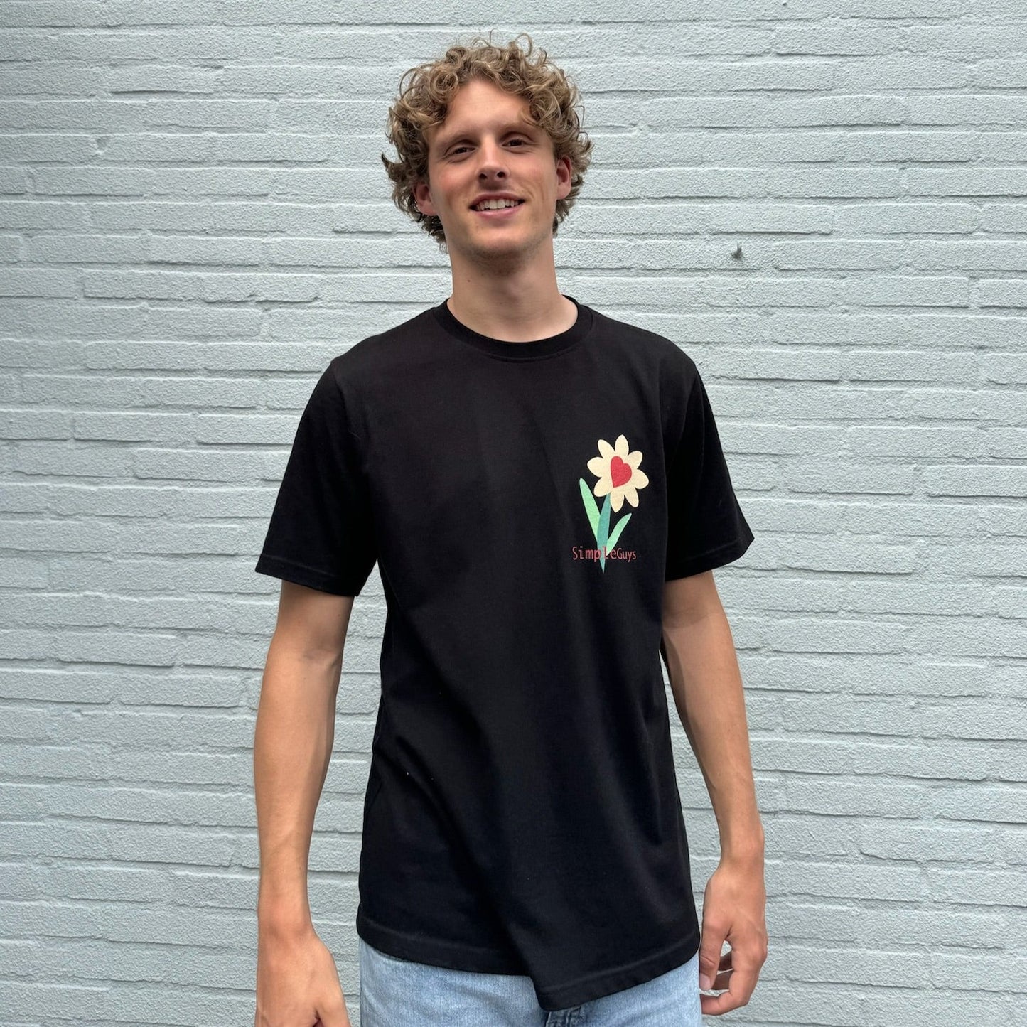 SimpleFlower Tee Black